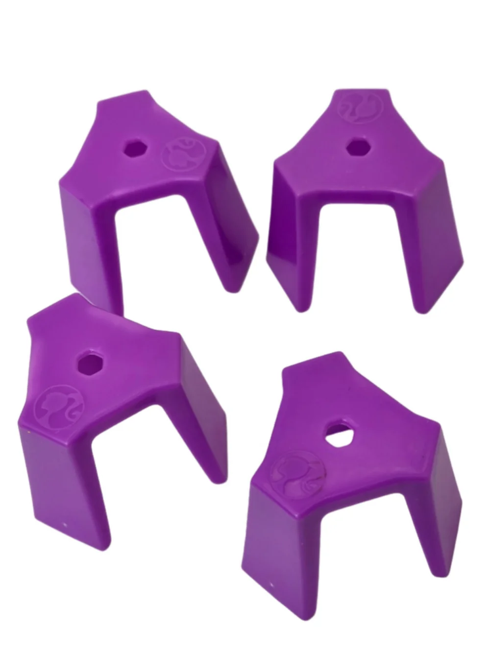 Barbie Club Chelsea Doll Accessory Purple Plastic Corner Guards Set of 4